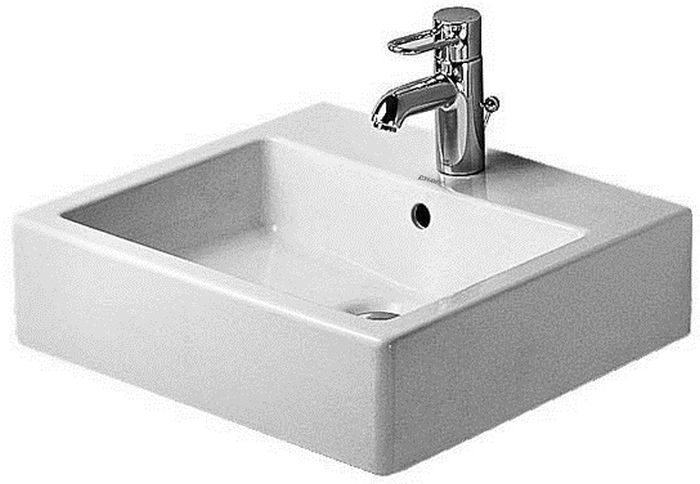 Duravit Vero Waschbecken 50x47 cm rechteckig Klassisch-Aufsatzwaschbecken weiß glanz 0454500027