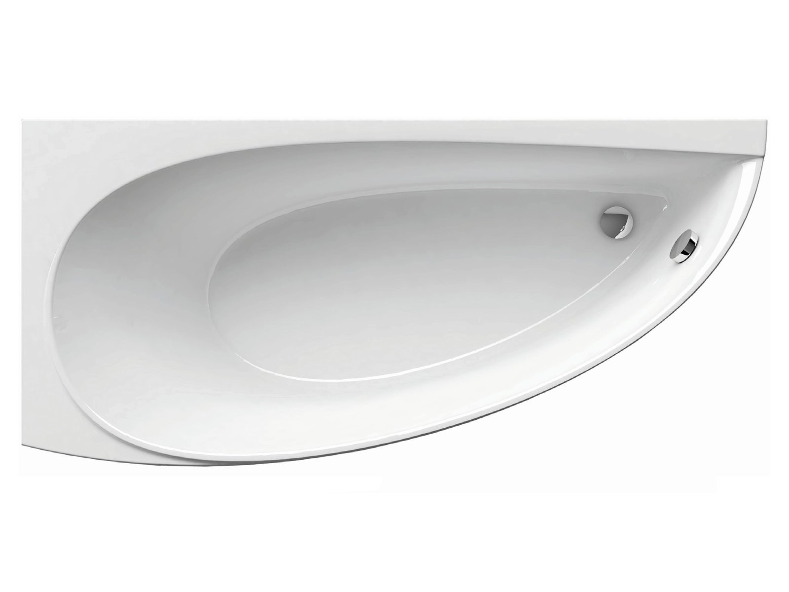 Ravak Avocado Eckbadewanne 160x75 cm linksseitig weiß CQ01000000