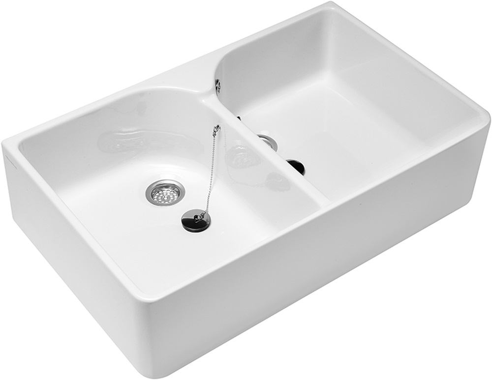 Villeroy & Boch O.Novo Waschbecken 79.5x51 cm rechteckig Doppelt weiß glanz 633100R1