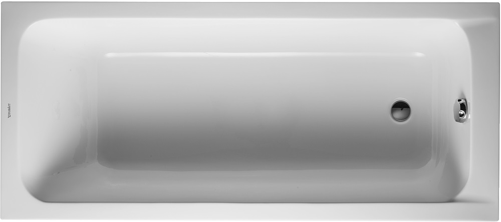 Duravit D-Code Rechteckige Badewanne 170x75 cm weiß 700100000000000