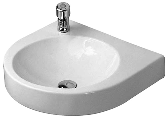 Duravit Architec Waschbecken 57.5x52 cm halbrund Klassisch weiß glanz 0449580009