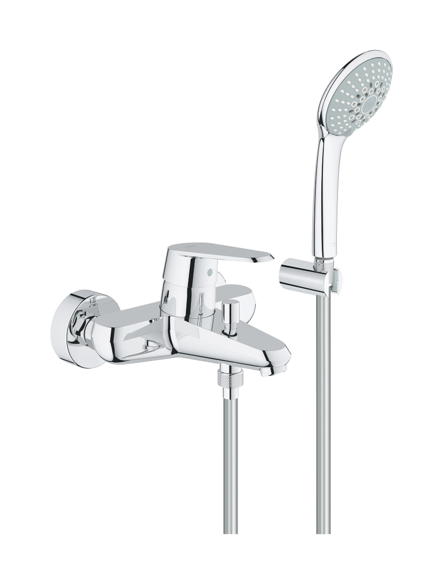 Grohe Eurodisc Cosmopolitan Badewannen- und Duscharmatur Wandmontage StarLight Chrome 33395002