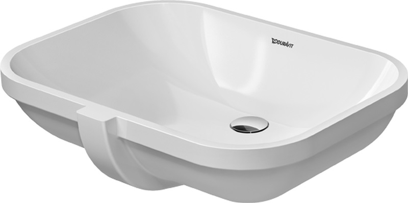 Duravit D-Code Waschbecken 56x40 cm rechteckig Unterbauwaschbecken weiß glanz 0338560000