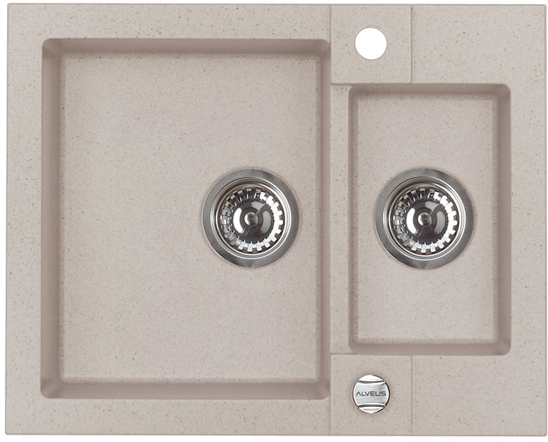 Alveus Rock'n'Roll Granitspüle 59.5x47.5 cm beige 1218022