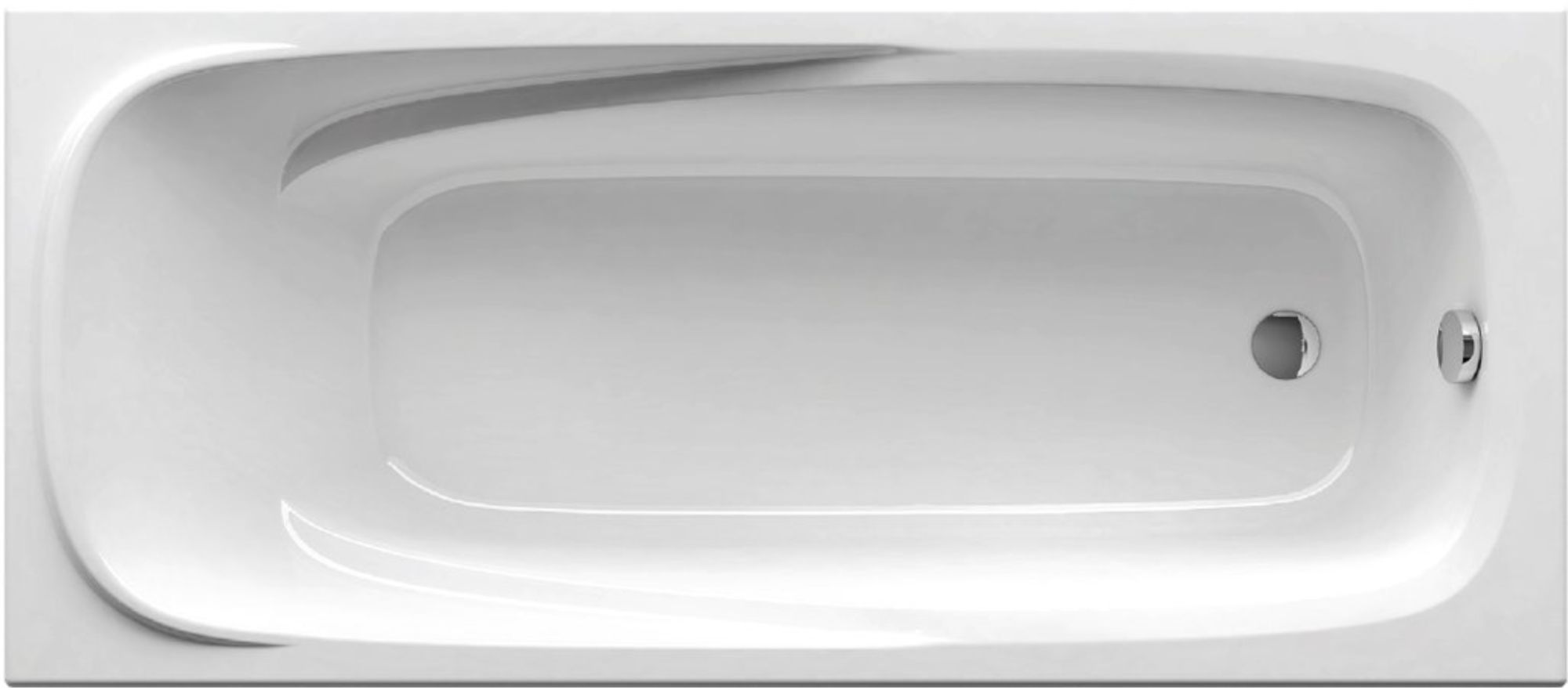 Ravak Vanda II Rechteckige Badewanne 160x70 cm weiß CP11000000