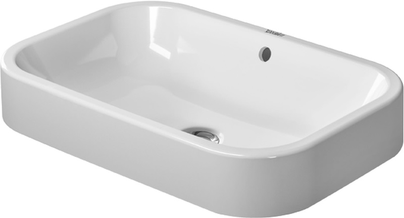 Duravit Happy D.2 Waschbecken 60x40 cm rechteckig Aufsatzwaschbecken weiß glanz 2314600000