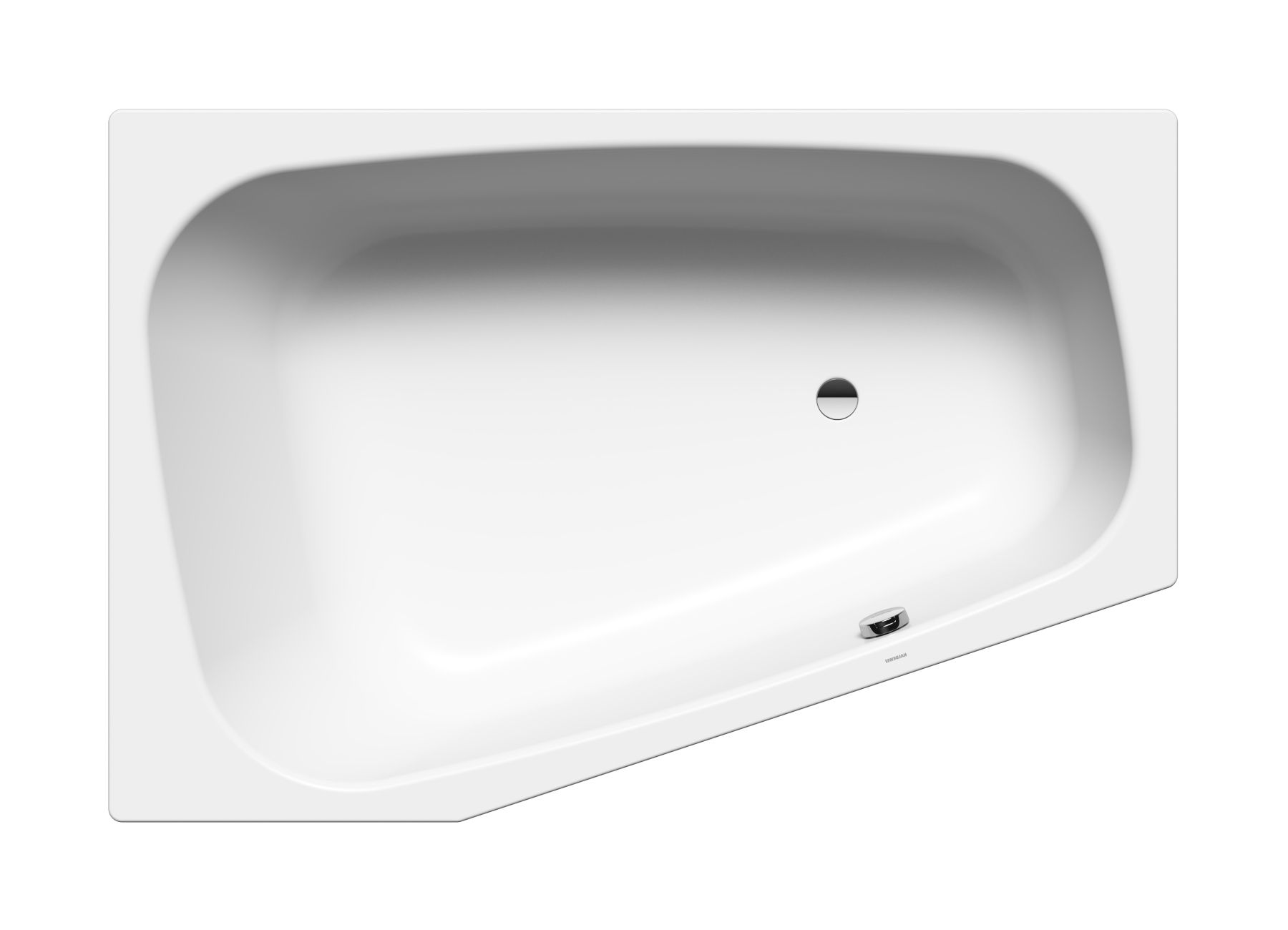 Kaldewei Plaza Duo eckbadewanne 180x120 cm linksseitig weiß 237200013001