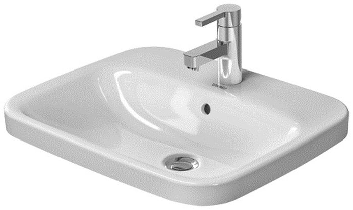 Duravit DuraStyle Waschbecken 56x45.5 cm rechteckig Einbauwaschbecken weiß glanz 0374560000