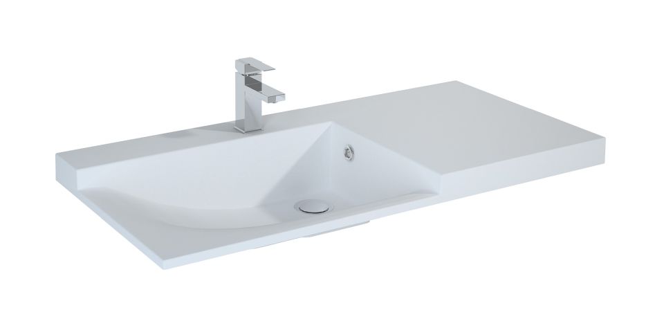 Elita Metis Waschbecken 92x50 cm rechteckig Möbel weiß glanz RE040900098060