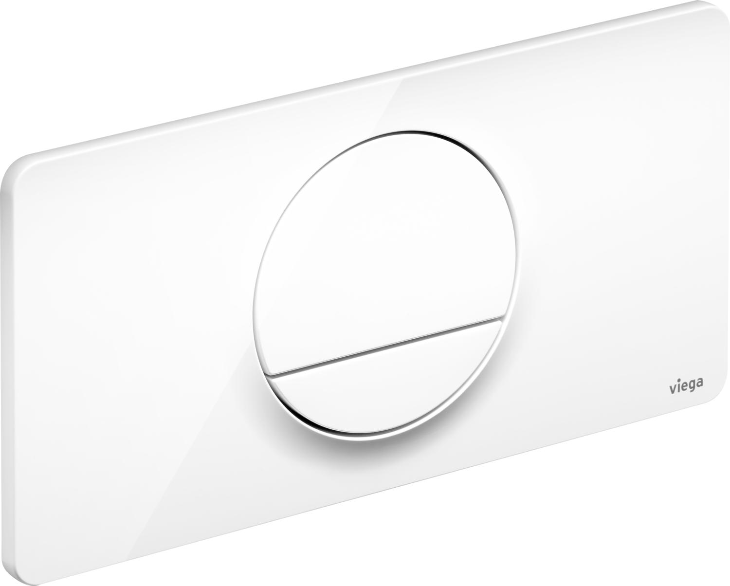 Viega Visign Betätigungsplatte für Toilette weiß 654498