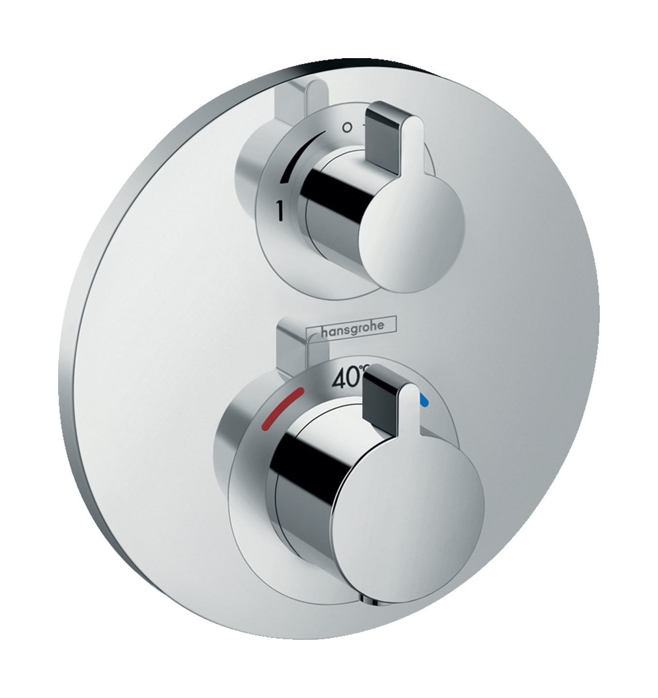 Hansgrohe Ecostat Badewannen- und Duscharmatur Unterputz mit Thermostat chrom 15758000