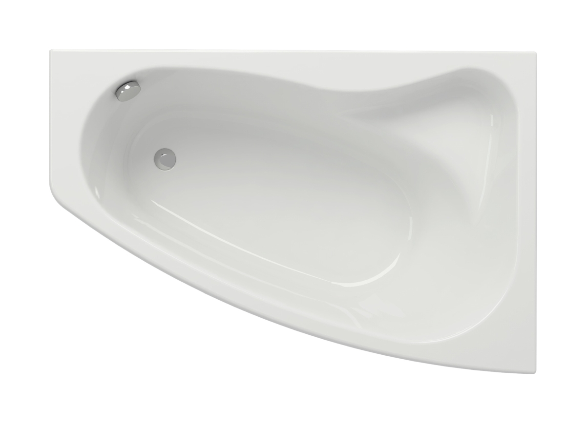 Cersanit Sicilia eckbadewanne 150x100 cm rechtsseitig weiß S301-096
