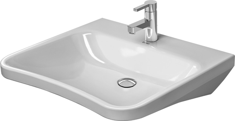 Duravit DuraStyle Waschbecken 65x57 cm rechteckig Klassisch barrierefrei weiß glanz 2330650070
