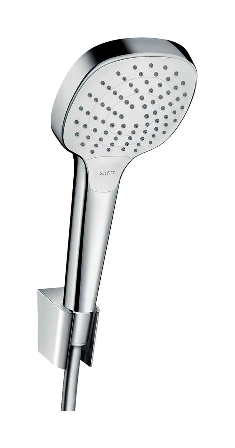 Hansgrohe Croma Duschset Wandmontage chrom-weiß 26413400