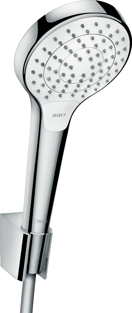 Hansgrohe Croma Duschset Wandmontage chrom-weiß 26411400