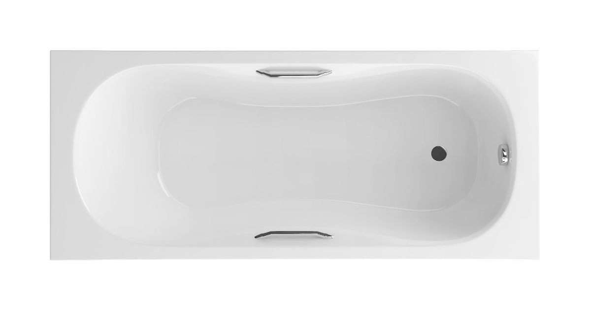 Excellent Clesis Lux Rechteckige Badewanne 169.5x75.5 cm weiß WAEX.CLE17WHC