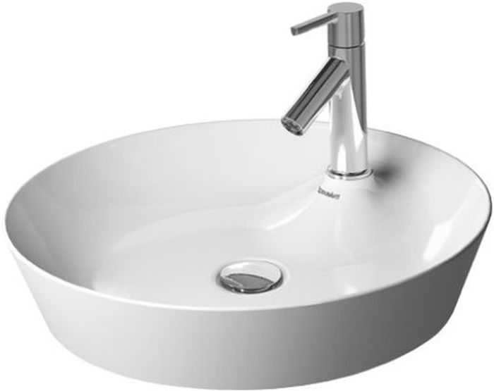 Duravit Cape Cod Waschbecken 48x48 cm rund Aufsatzwaschbecken weiß glanz 2328480000