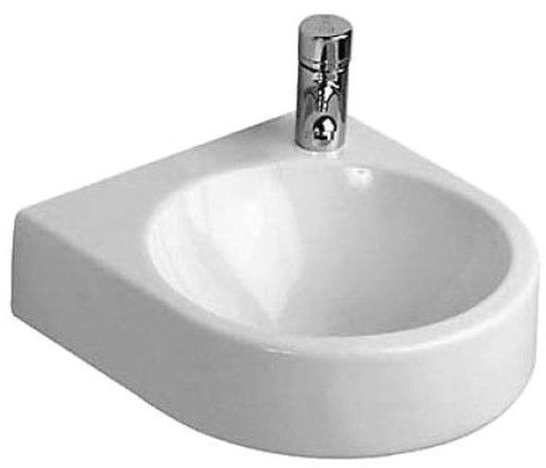 Duravit Architec Waschbecken 38x36 cm halbrund Klassisch weiß glanz 0766350008