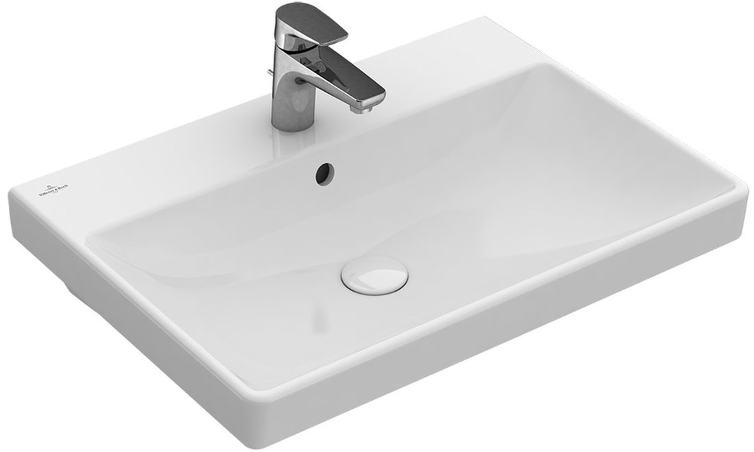 Villeroy & Boch Avento Waschbecken 60x47 cm rechteckig Klassisch-Möbel weiß glanz 41586001