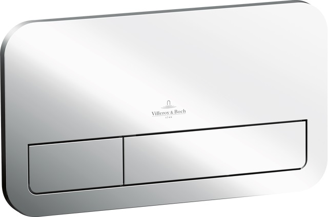 Villeroy & Boch ViConnect Betätigungsplatte für Toilette glänzender Chrom 92249061