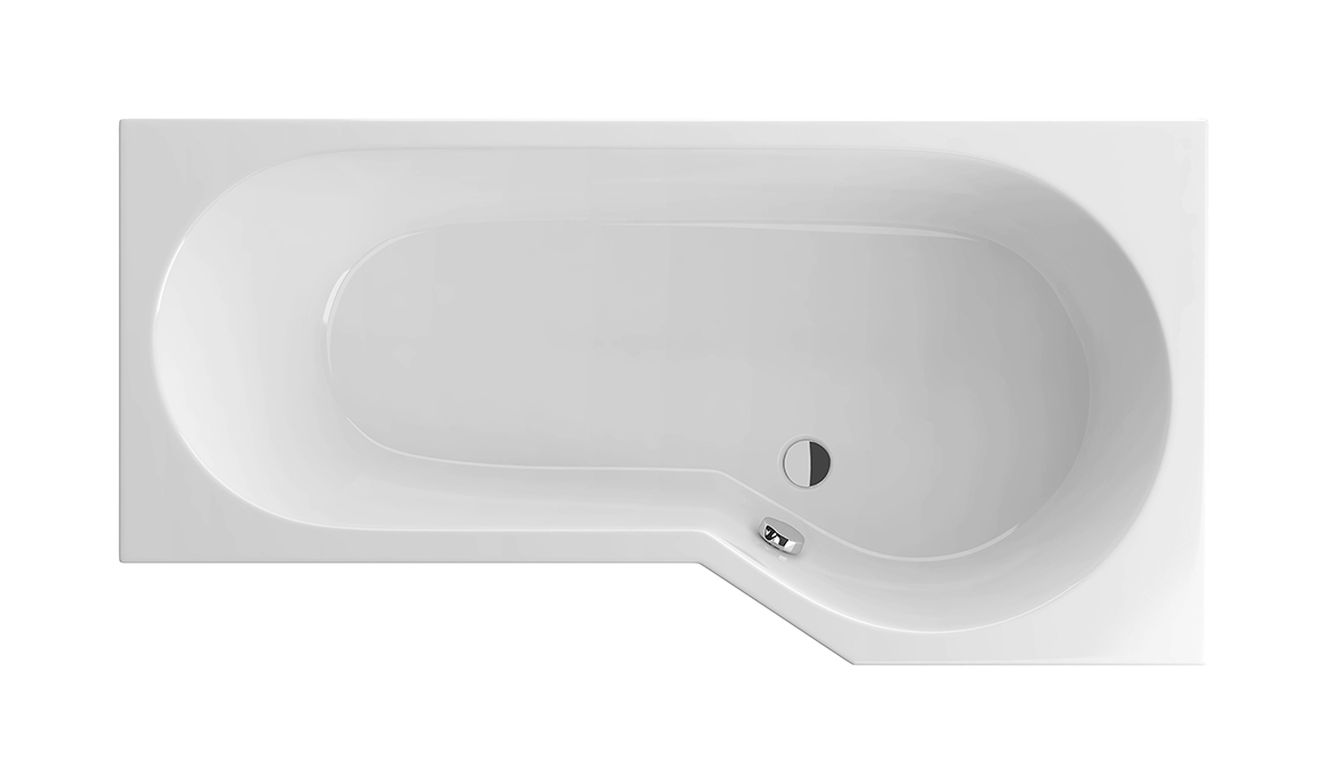 Excellent Be Spot Eckbadewanne 160x80 cm rechtsseitig weiß WAEX.BSP16WH