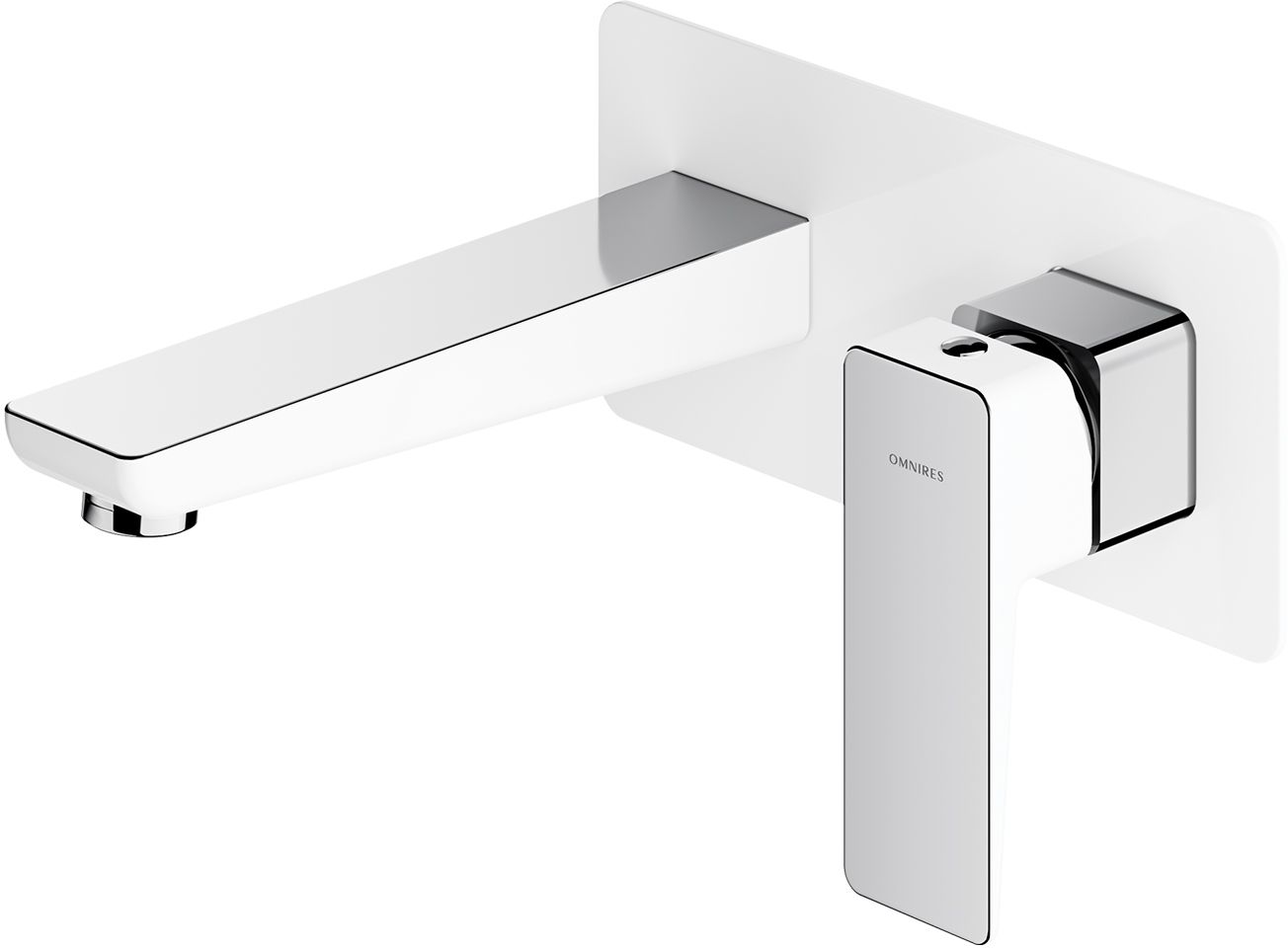 Omnires Parma Waschtischarmatur Unterputz chrom-weiß PM7415CRB