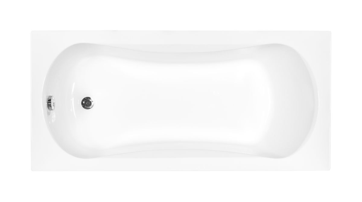 Besco Aria Rechteckige Badewanne 160x70 cm weiß #WAA-160-PA