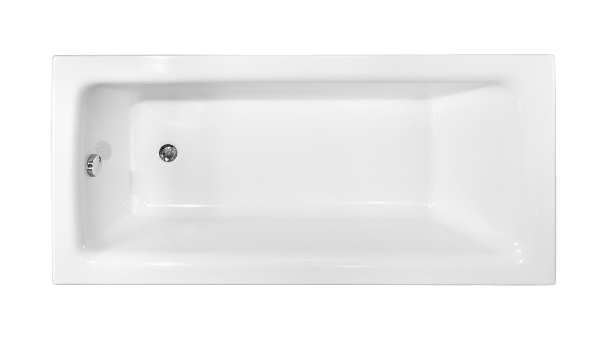 Besco Talia Rechteckige Badewanne 170x75 cm weiß #WAT-170-PKP