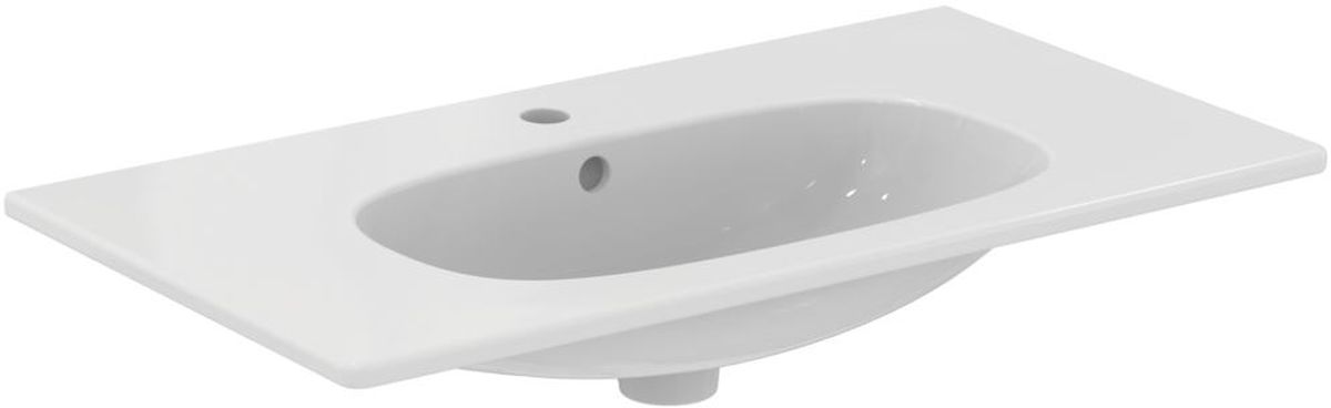 Ideal Standard Tesi Waschbecken 82.5x45 cm rechteckig Klassisch-Möbel-mit Blatt weiß glanz T350901