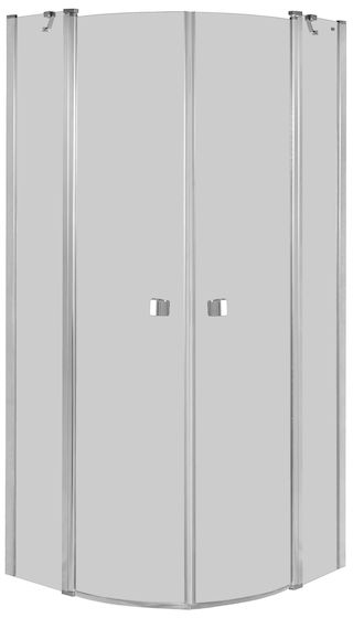 Roca Capital Duschkabine 90x90 cm halbrund chrom Glanz/durchsichtiges Glas AM4309012M