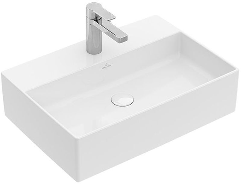 Villeroy & Boch Memento 2.0 Waschbecken 60x42 cm rechteckig Aufsatzwaschbecken weiß glanz 4A076001