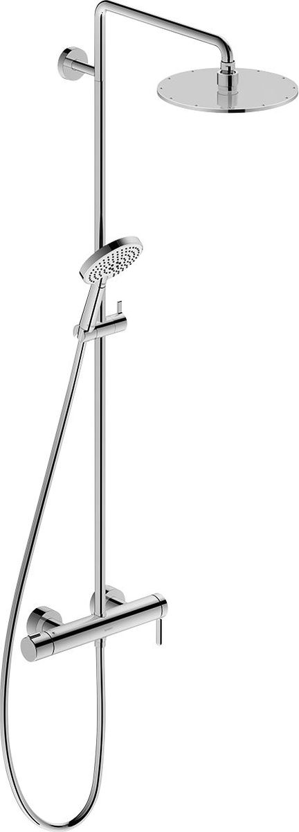 Duravit C.1 Duschset Wandmontage mit Kopfbrause chrom C14280007010