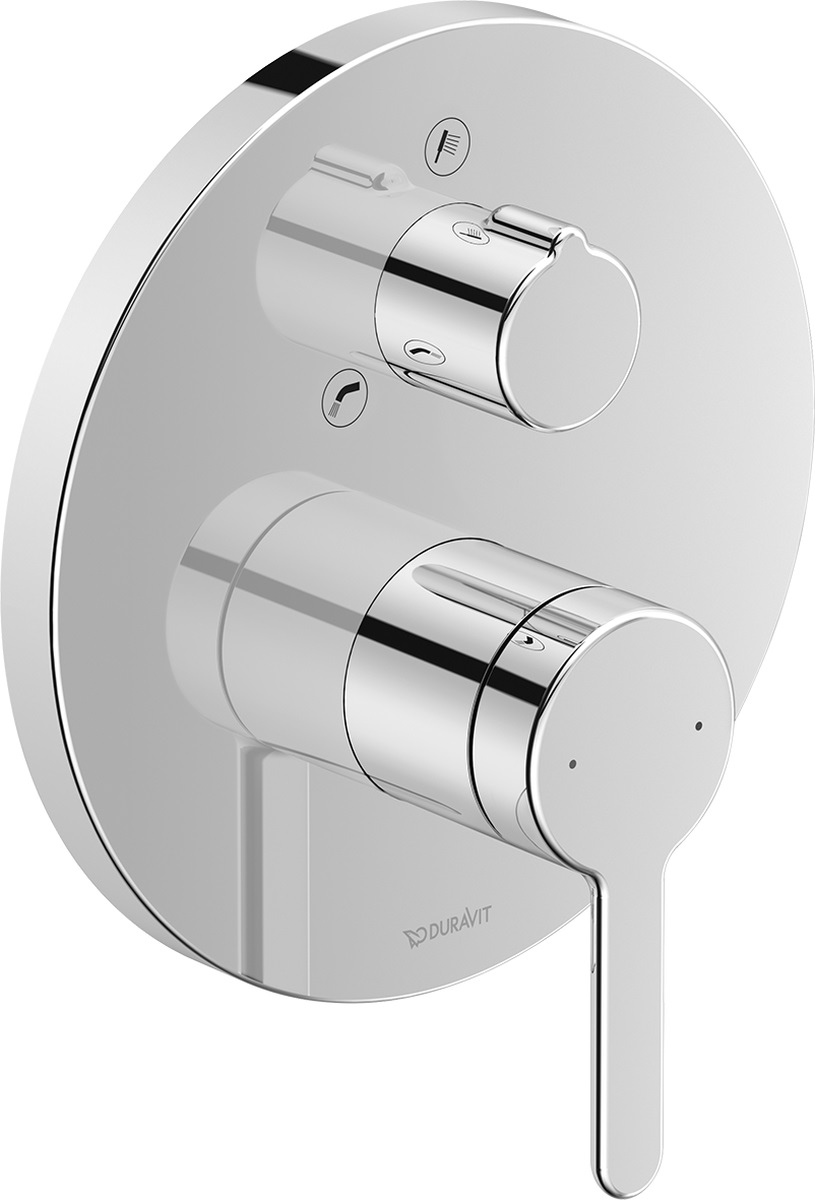 Duravit C.1 Badewannen- und Duscharmatur Unterputz chrom C15210018010