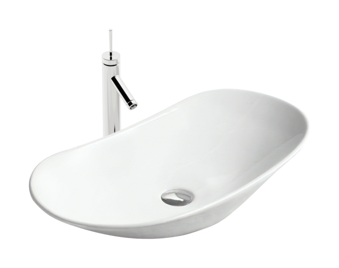 Rea Royal Waschbecken 62x36 cm oval Aufsatzwaschbecken weiß REA-U0441
