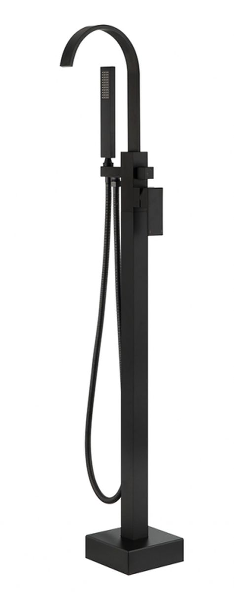 Besco Modern badewannen- und duscharmatur freistehend schwarz BW-MII-CZ