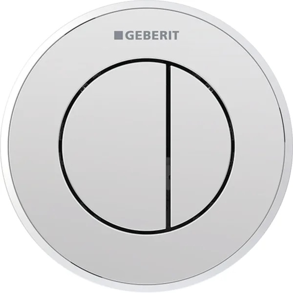 Geberit Typ 10 Betätigungsplatte für Toilette glänzender Chrom-mattchrom 116.056.KH.1