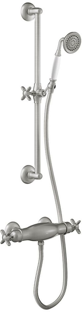 Tres Monoclasic Duschset Wandmontage mit Thermostat stahl 242.164.02.AC