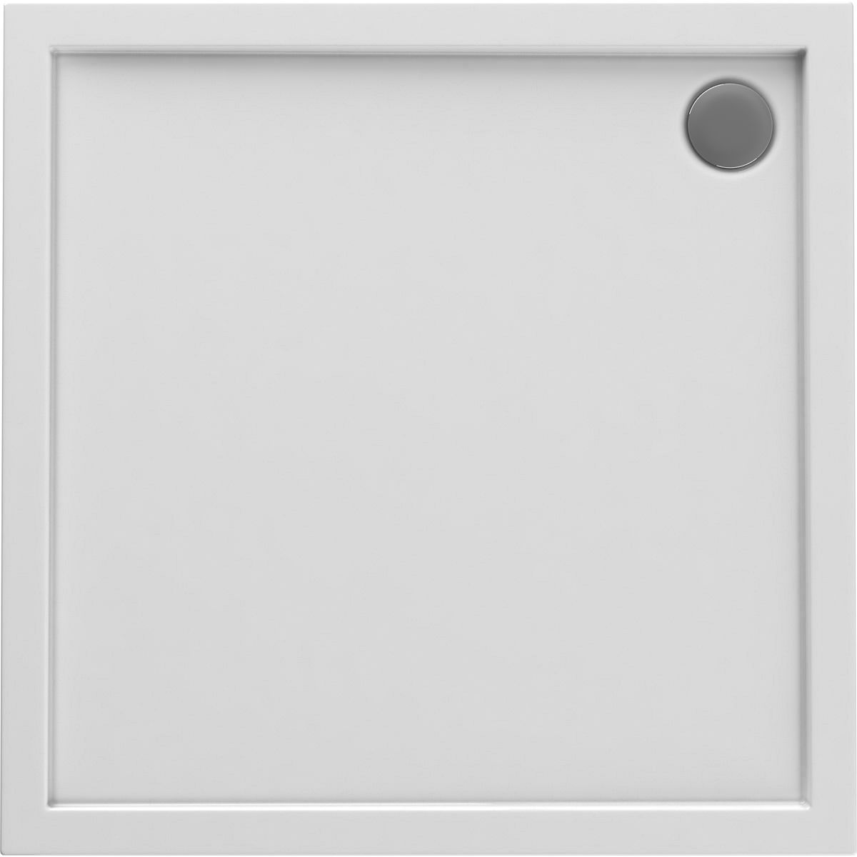 Oltens Superior Quadratische Duschwanne 90x90 cm weiß 17001000