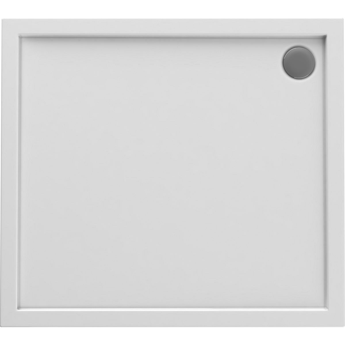 Oltens Superior Rechteckige Duschwanne 100x80 cm weiß 15002000