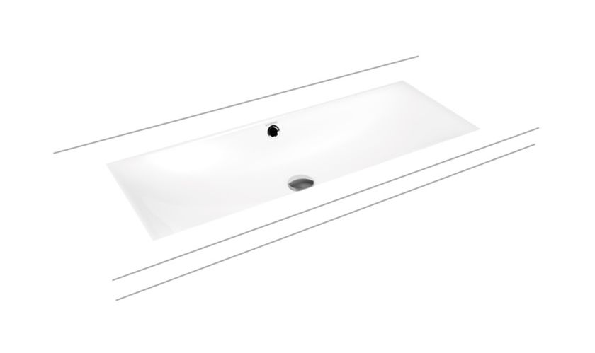 Kaldewei Silenio Waschbecken 93.4x39.1 cm rechteckig Unterbauwaschbecken weiß glanz 906106313001