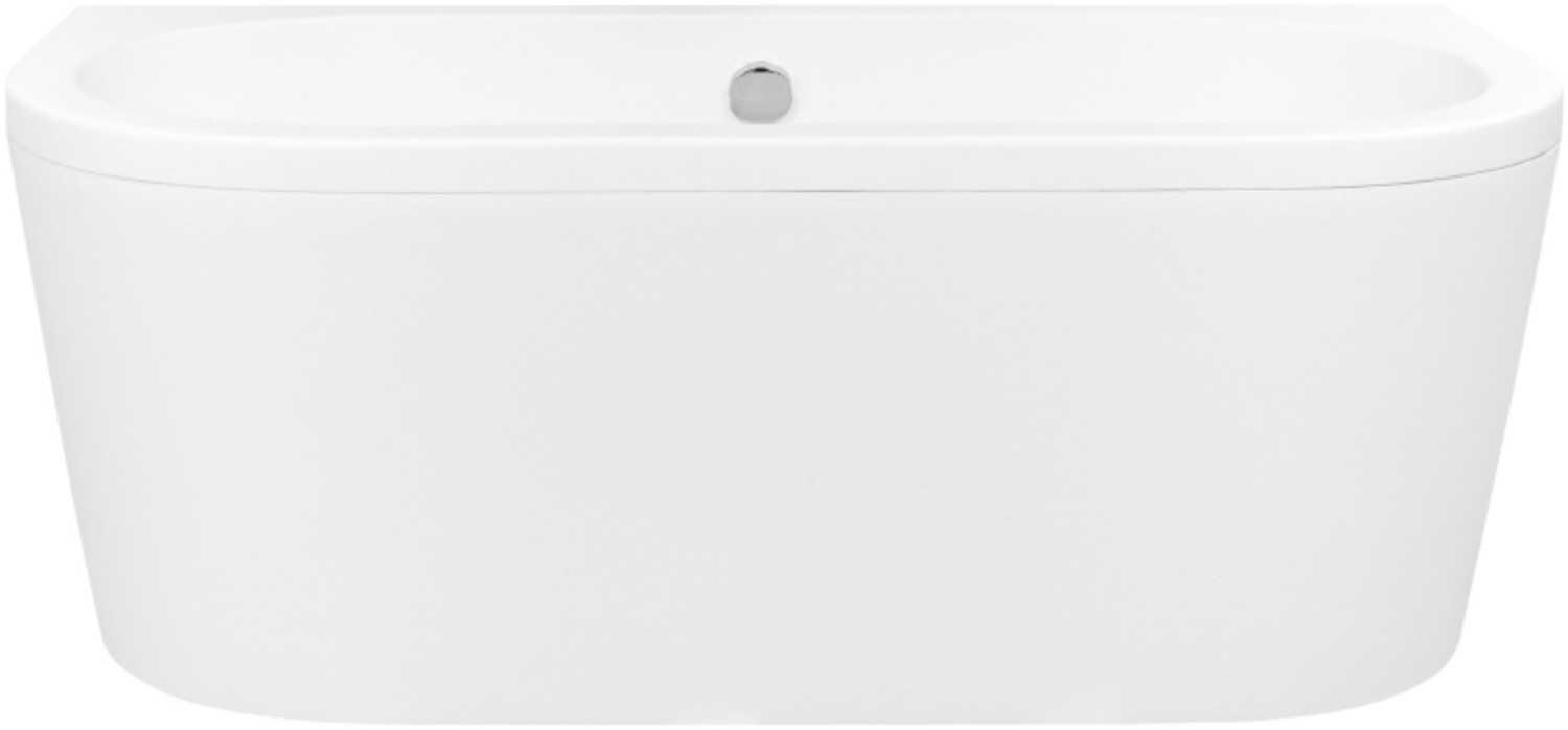 Besco Volya Vorwand-Badewanne 160x75 cm oval weiß #WKV-160-WS