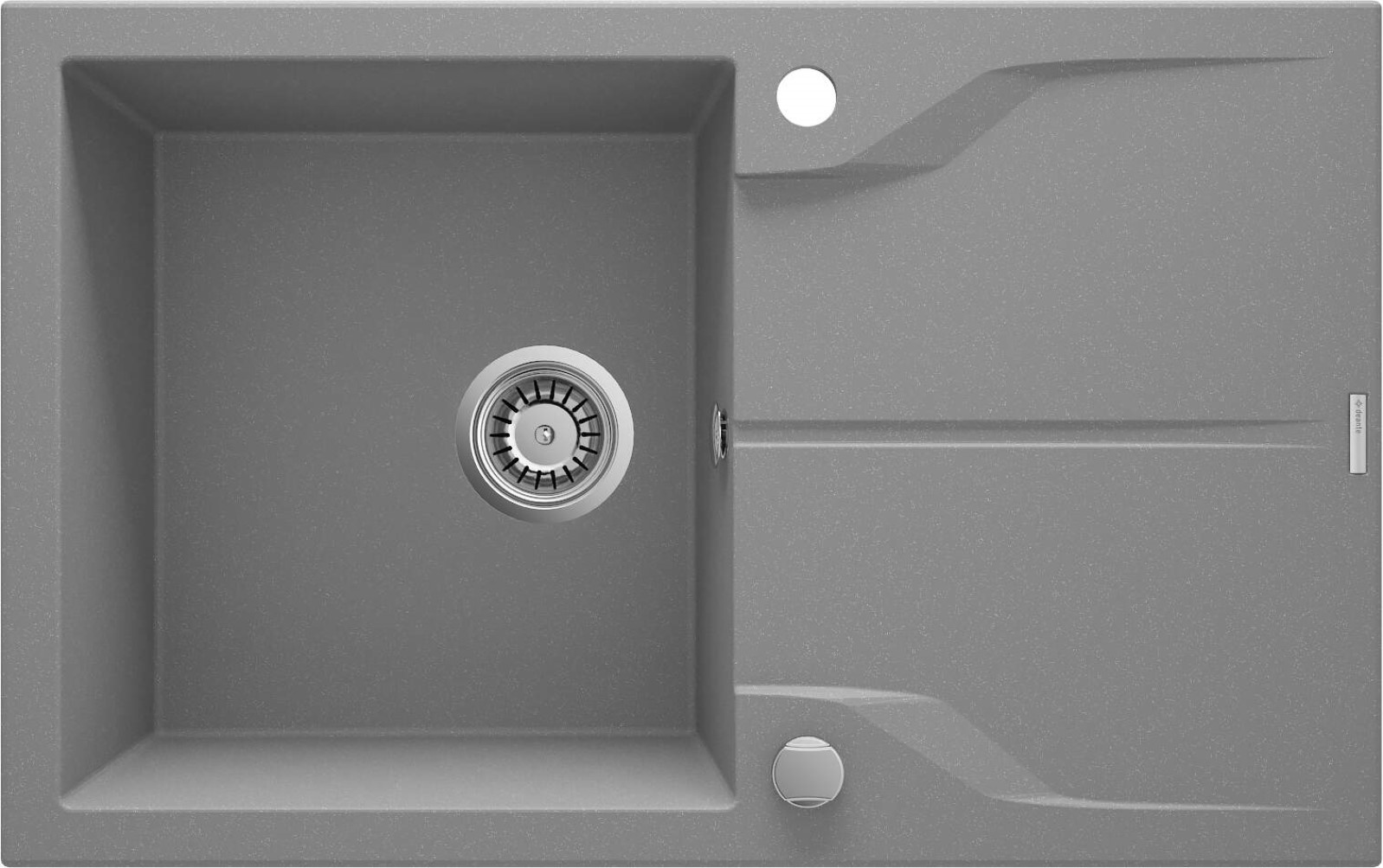 Deante Andante Flush Granitspüle 78x49 cm grau/graphit/onyx ZQN_S11F