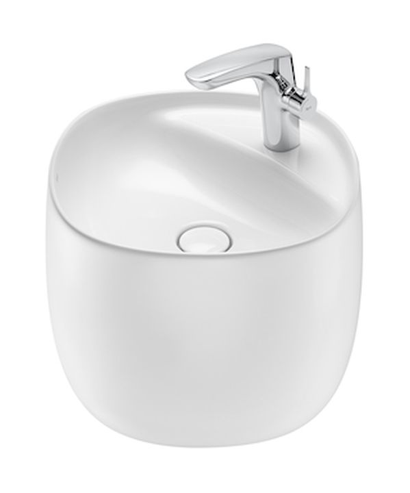 Roca Beyond Waschbecken 47x46 cm oval Klassisch weiß glanz A3270B1000