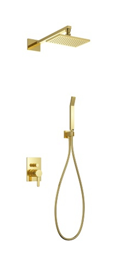 Omnires Darling Duschset Unterputz mit Kopfbrause gold SYSDA18GL