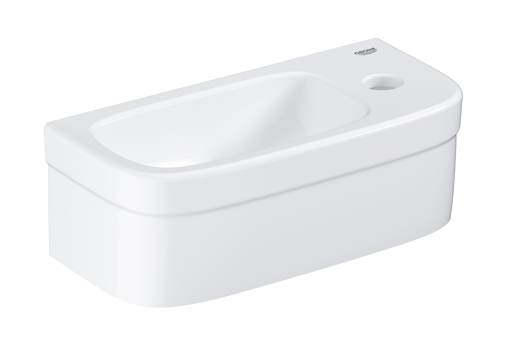 Grohe Euro Ceramic Waschbecken 37x18 cm halbrund Klassisch weiß glanz 39327000