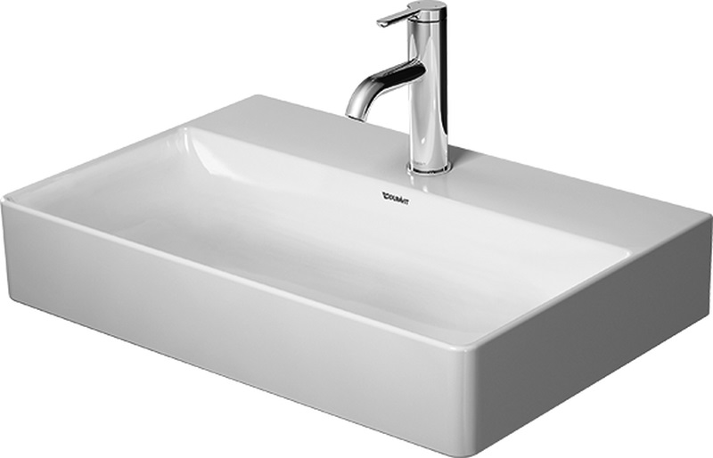 Duravit DuraSquare Waschbecken 60x40 cm rechteckig Klassisch-Möbel weiß glanz 2356600041