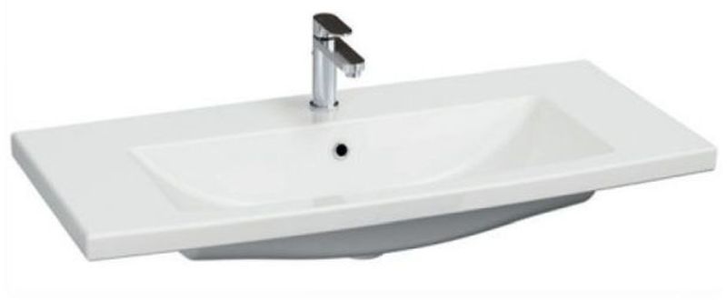 Cersanit Como Waschbecken 100x45.5 cm rechteckig Möbel weiß glanz K32-016-EX1
