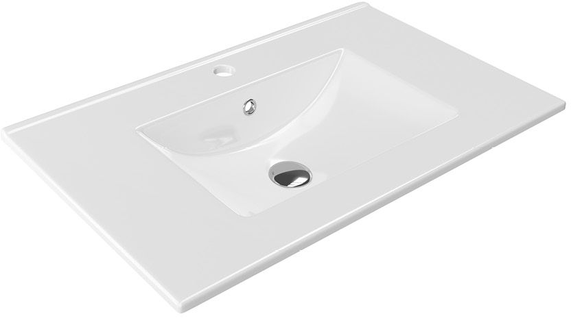 Excellent As Waschbecken 81x46.5 cm rechteckig Möbel-Einbauwaschbecken weiß glanz CEEX.3617.800.WH