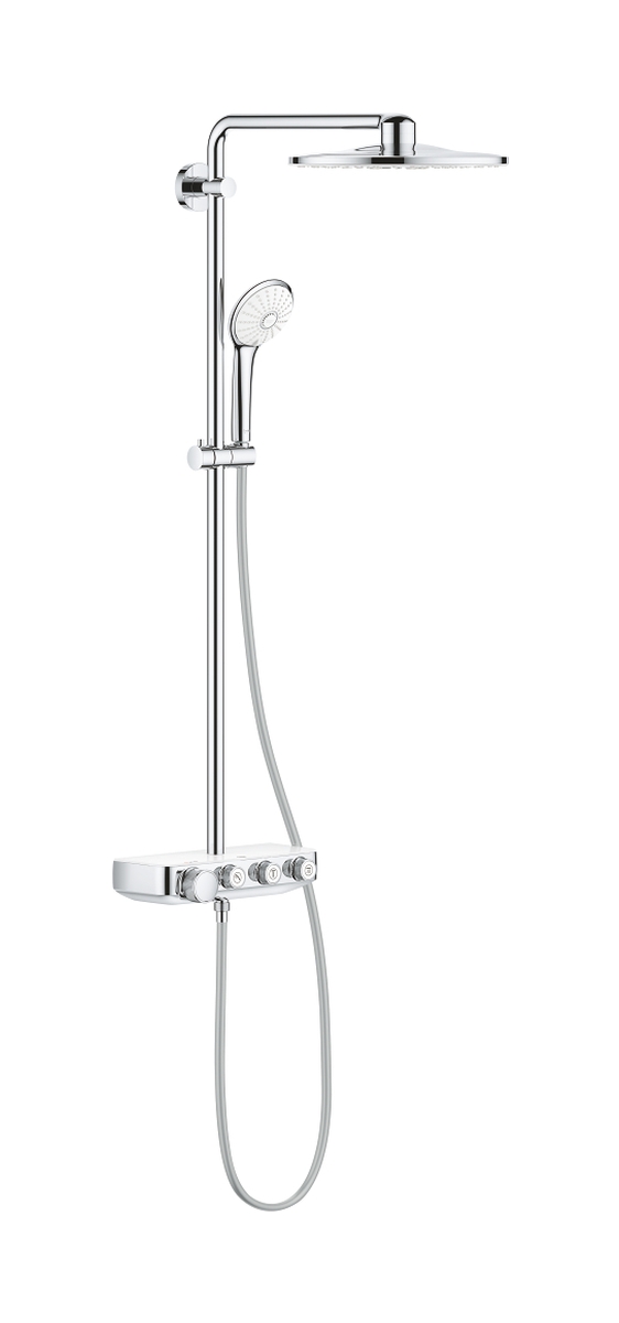 Grohe Euphoria Duschset Wandmontage mit Thermostat mit Kopfbrause StarLight Chrom 26507LS0