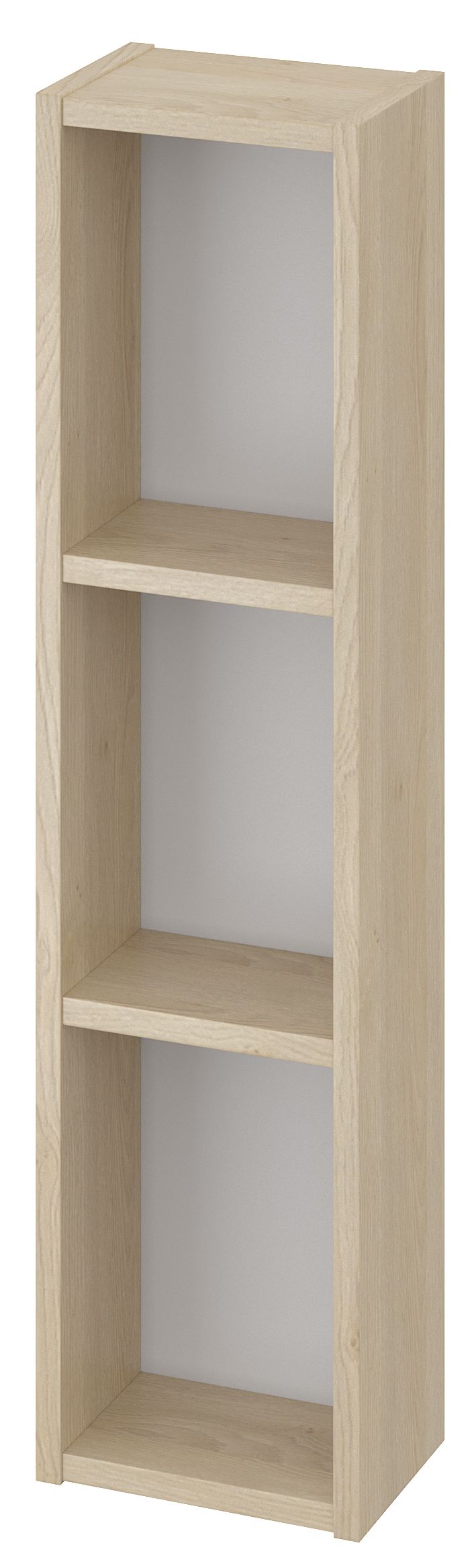 Cersanit Moduo Badschrank 20x14.1x80 cm Seitenschrank hängend eiche K116-023